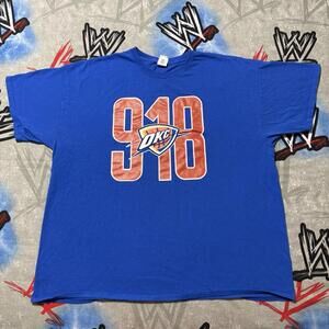 Okc Thunder 918 Tulsa Oklahoma City Mens 2Xl T Shirt